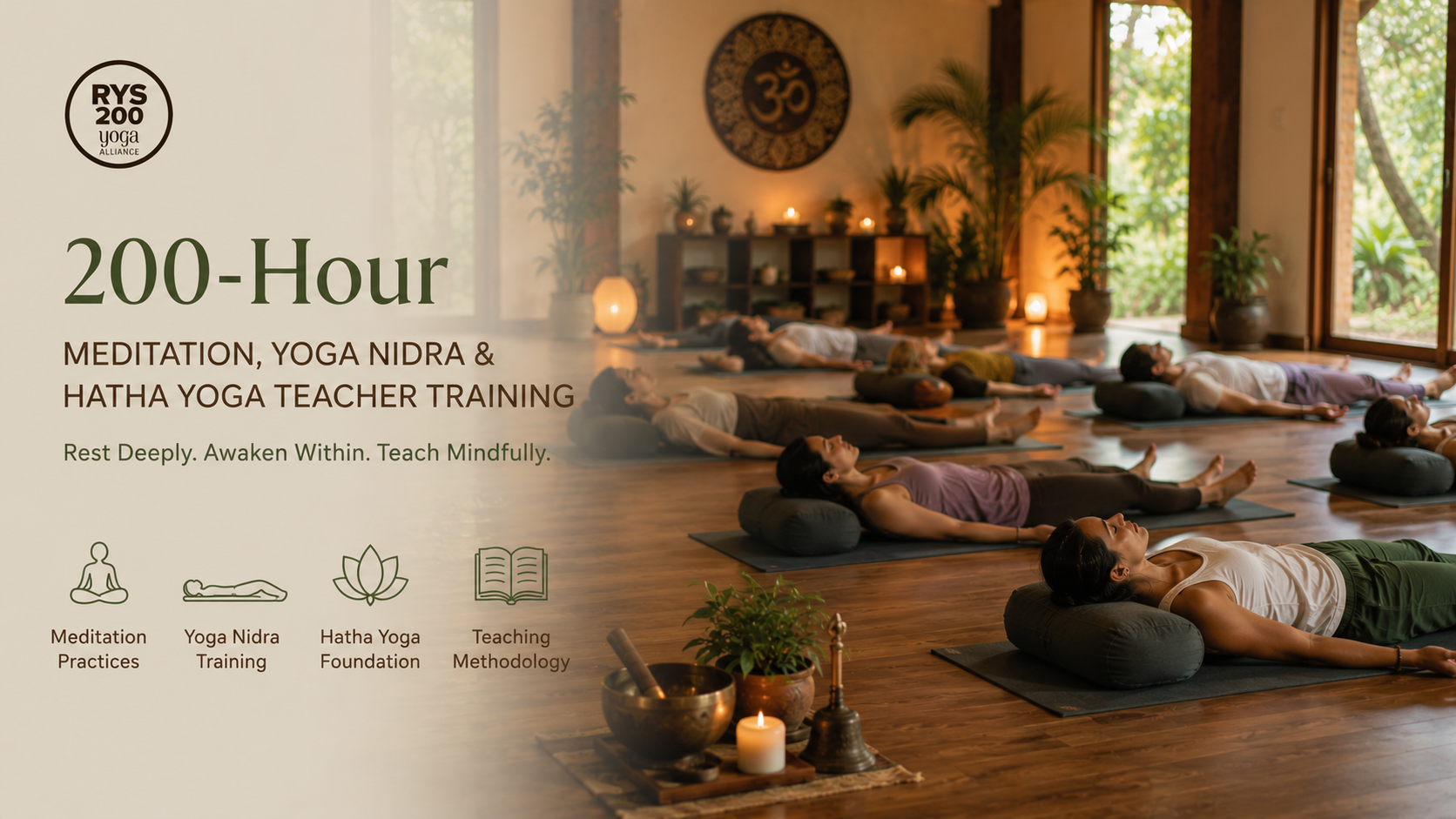 200 Hour Meditation, Yoga Nidra & Hatha Yoga Teacher Training